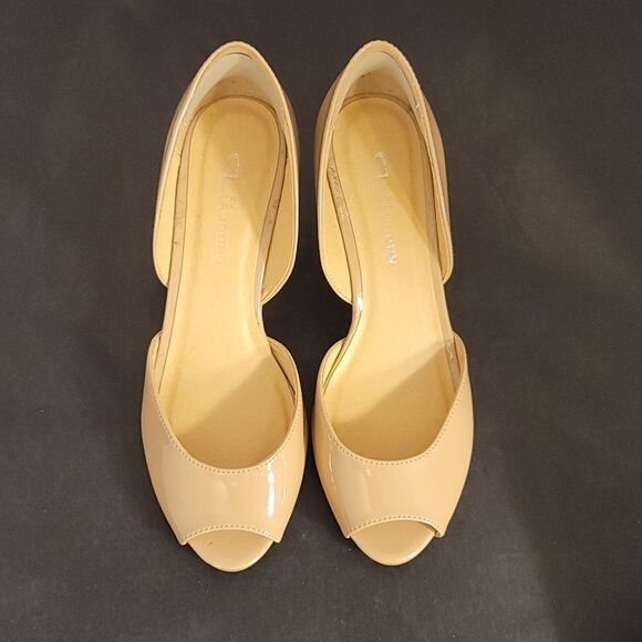 CL BY LAUNDRY PEEP TOE D'ORSAY WEDGE SANDAL - Picture 1 of 15